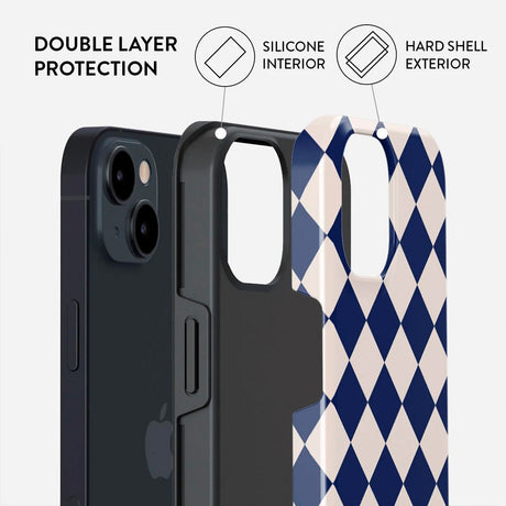 iPhone 13 Burga Tough Fashion Cover - Check & Mate