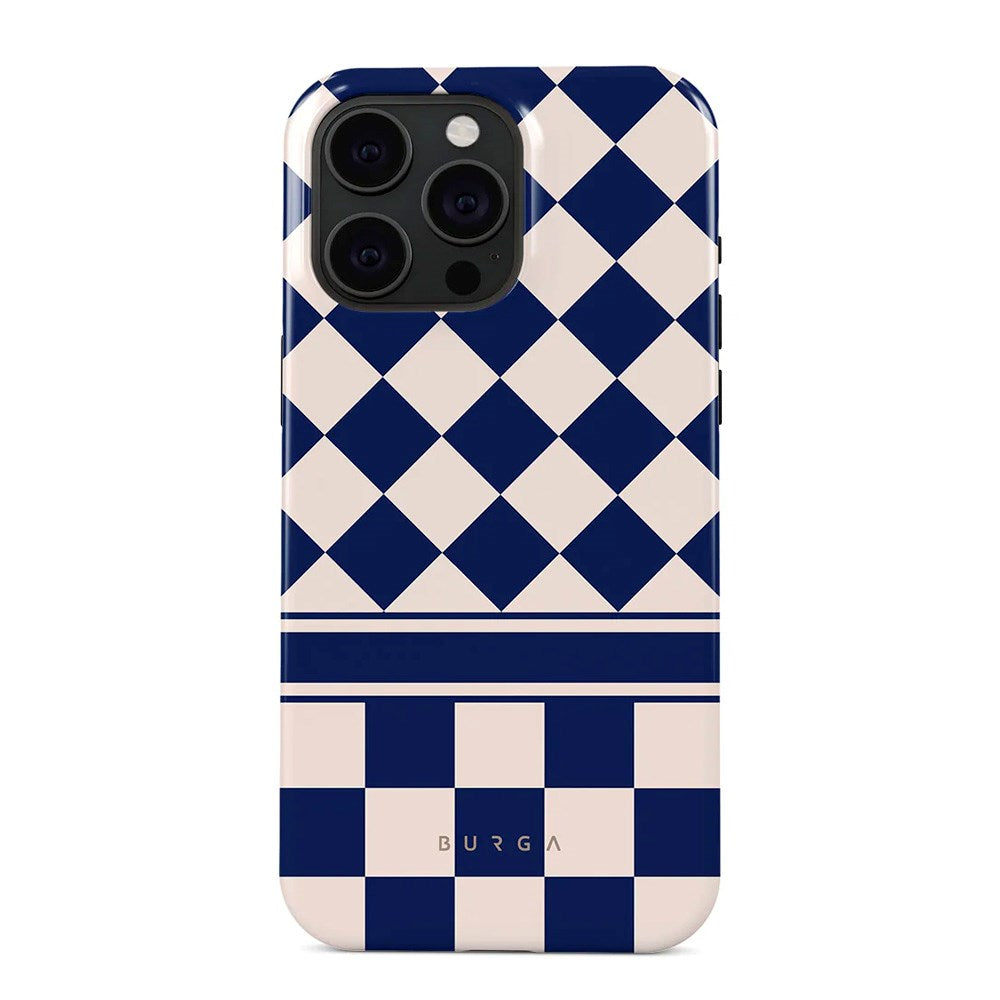 iPhone 15 Pro Burga Tough Fashion Cover - Check & Mate