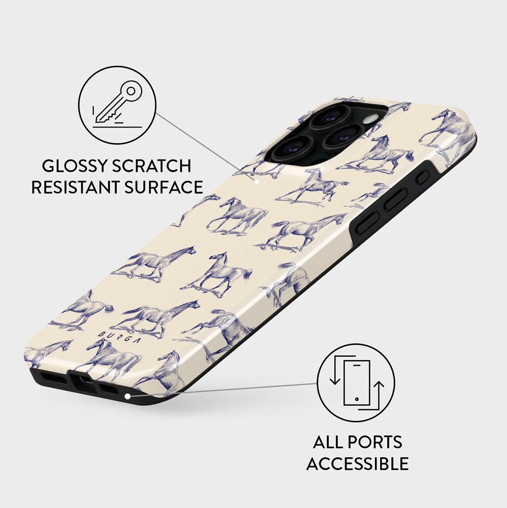 iPhone 15 Pro Burga Tough Fashion Cover - Derby Race