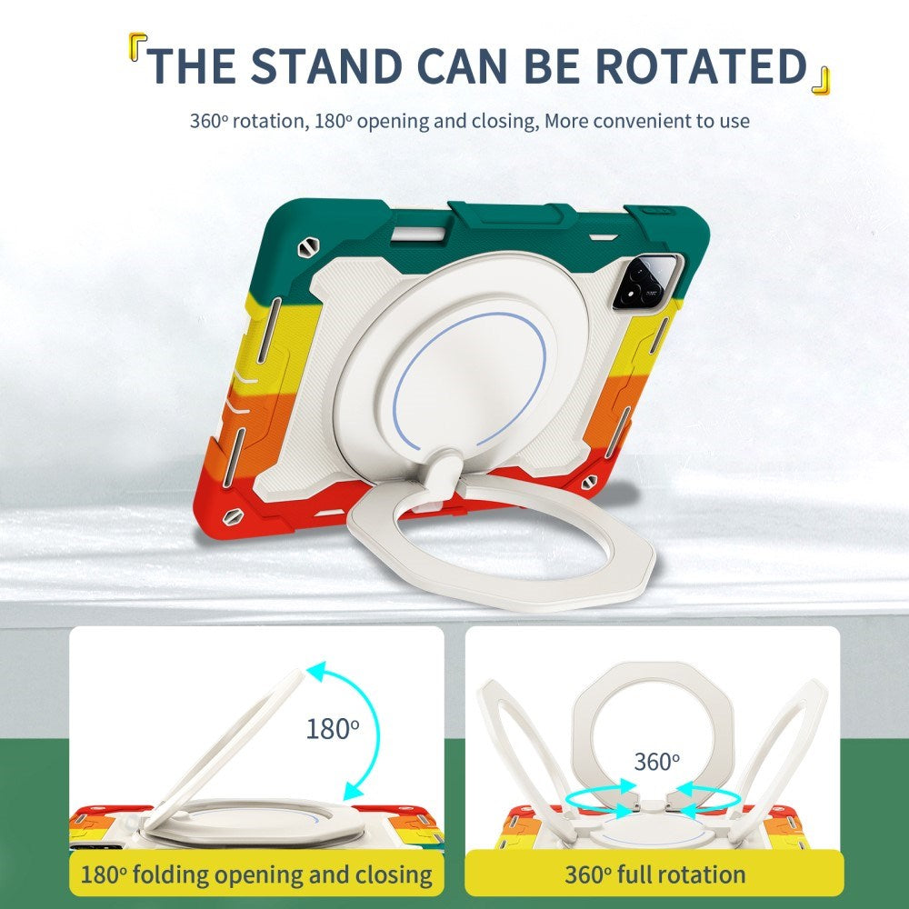 EIDERWOOD Xiaomi Pad 6S Pro Tablet Cover m. Roterende Kickstand og Pen Holder - Multi Farve V2
