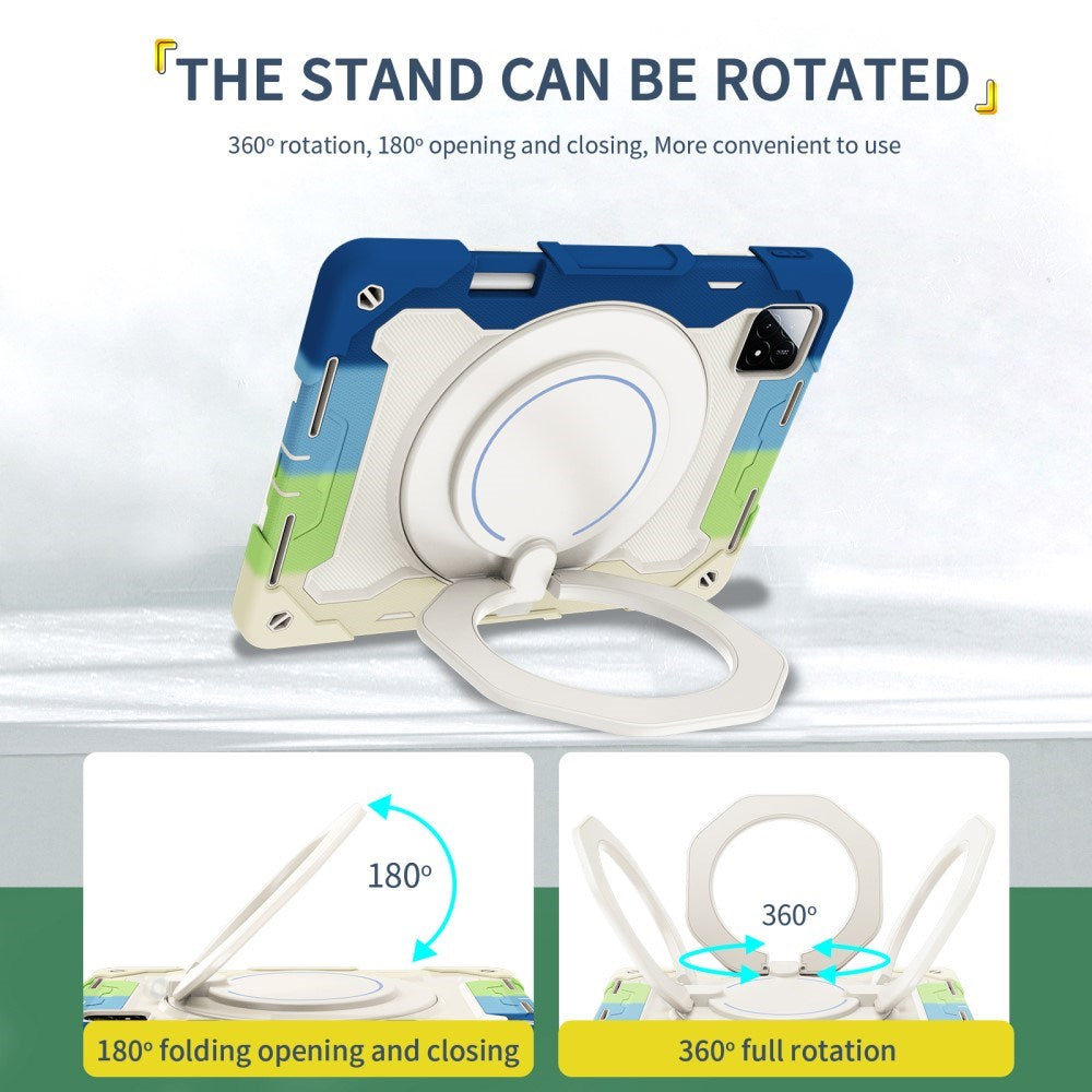 EIDERWOOD Xiaomi Pad 6S Pro Tablet Cover m. Roterende Kickstand og Pen Holder - Multi Farve V1