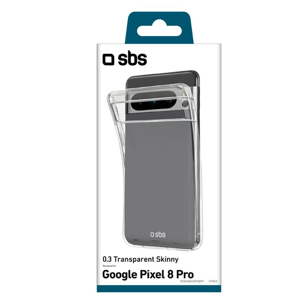 Google Pixel 8 Pro SBS Skinny Plastik Cover - Gennemsigtig
