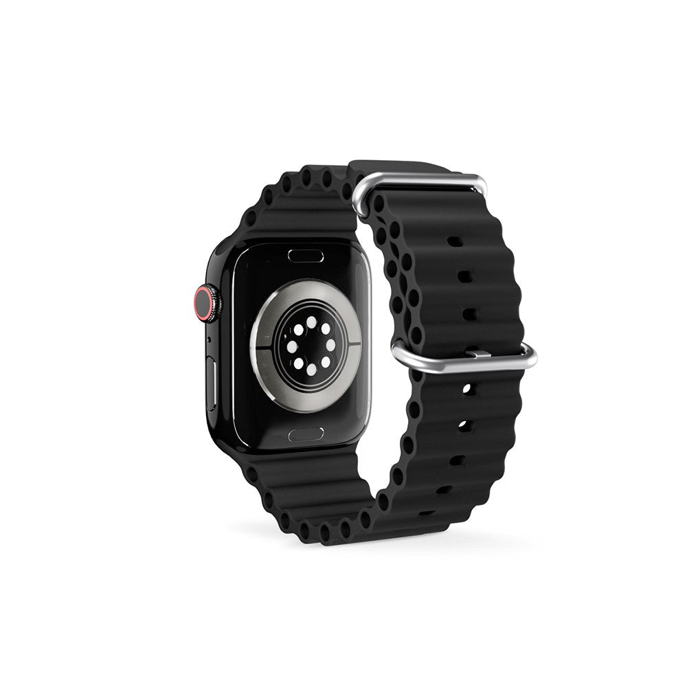Epico Apple Watch (42/44/SE/45/46/49mm) Ocean Silikone Urrem - Sort