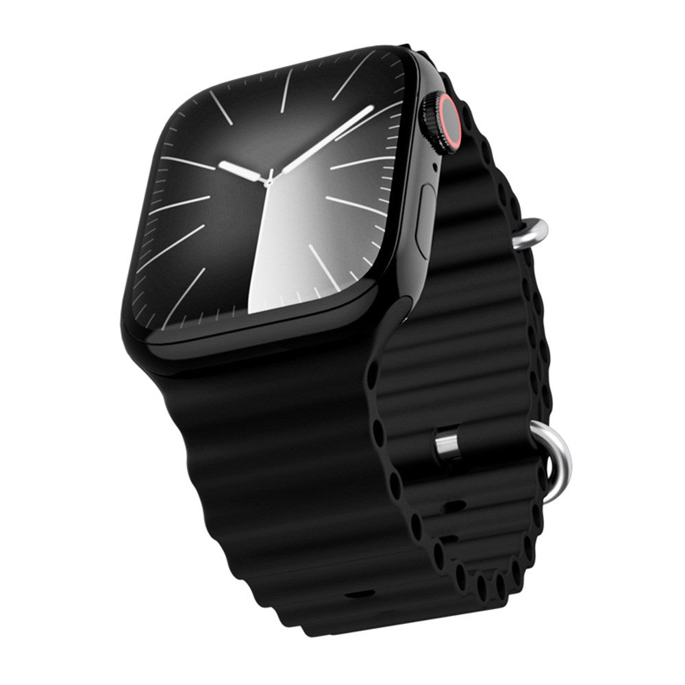 Epico Apple Watch (42/44/SE/45/46/49mm) Ocean Silikone Urrem - Sort