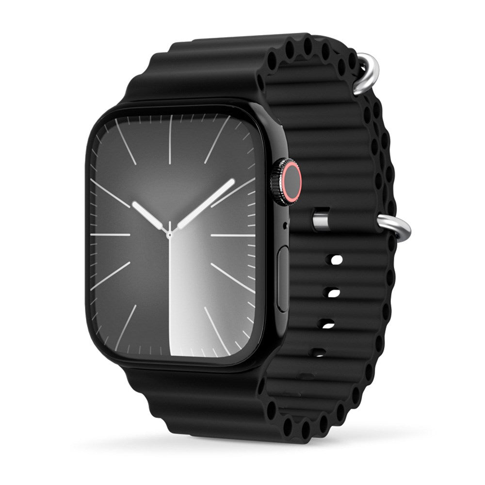 Epico Apple Watch (42/44/SE/45/46/49mm) Ocean Silikone Urrem - Sort