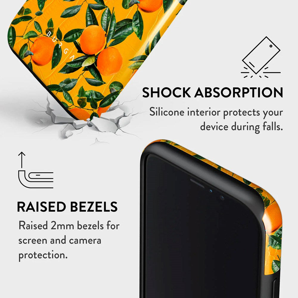 iPhone 11 Pro Burga Tough Fashion Cover - Orange Lemonade
