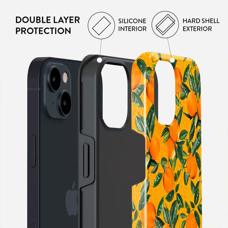 iPhone 13 Burga Tough Fashion Cover - Orange Lemonade