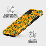 iPhone 14 Burga Tough Fashion Cover - Orange Lemonade