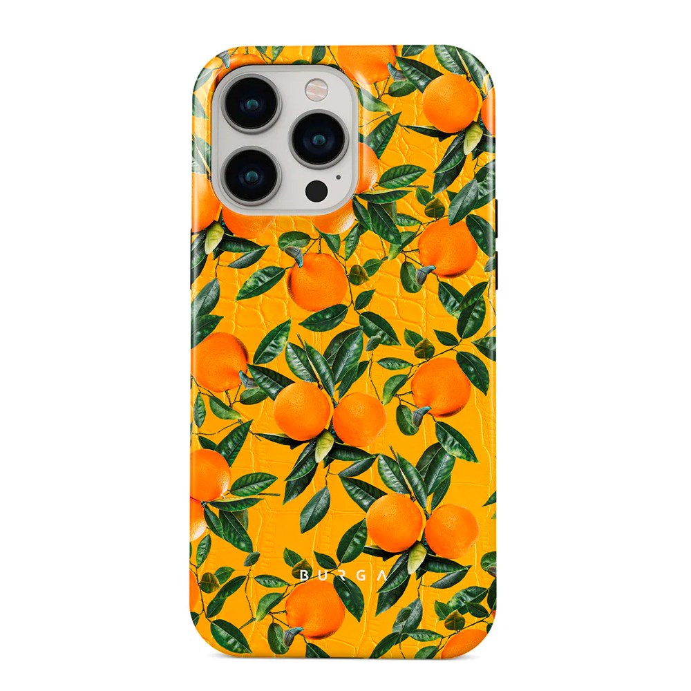 iPhone 14 Pro Burga Tough Fashion Cover - Orange Lemonade