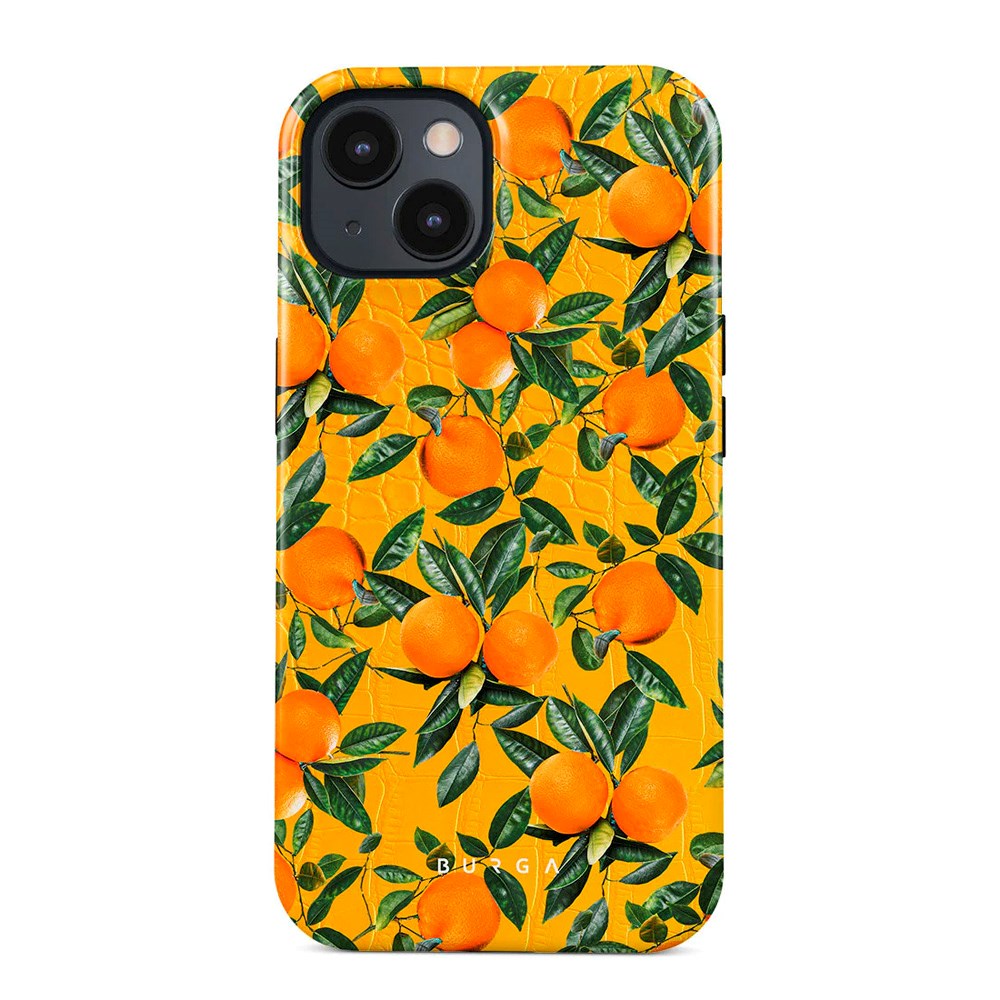 iPhone 15 Burga Tough Fashion Cover - Orange Lemonade