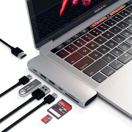 Satechi USB-C Hub 4K HDMI 85W - Sølv