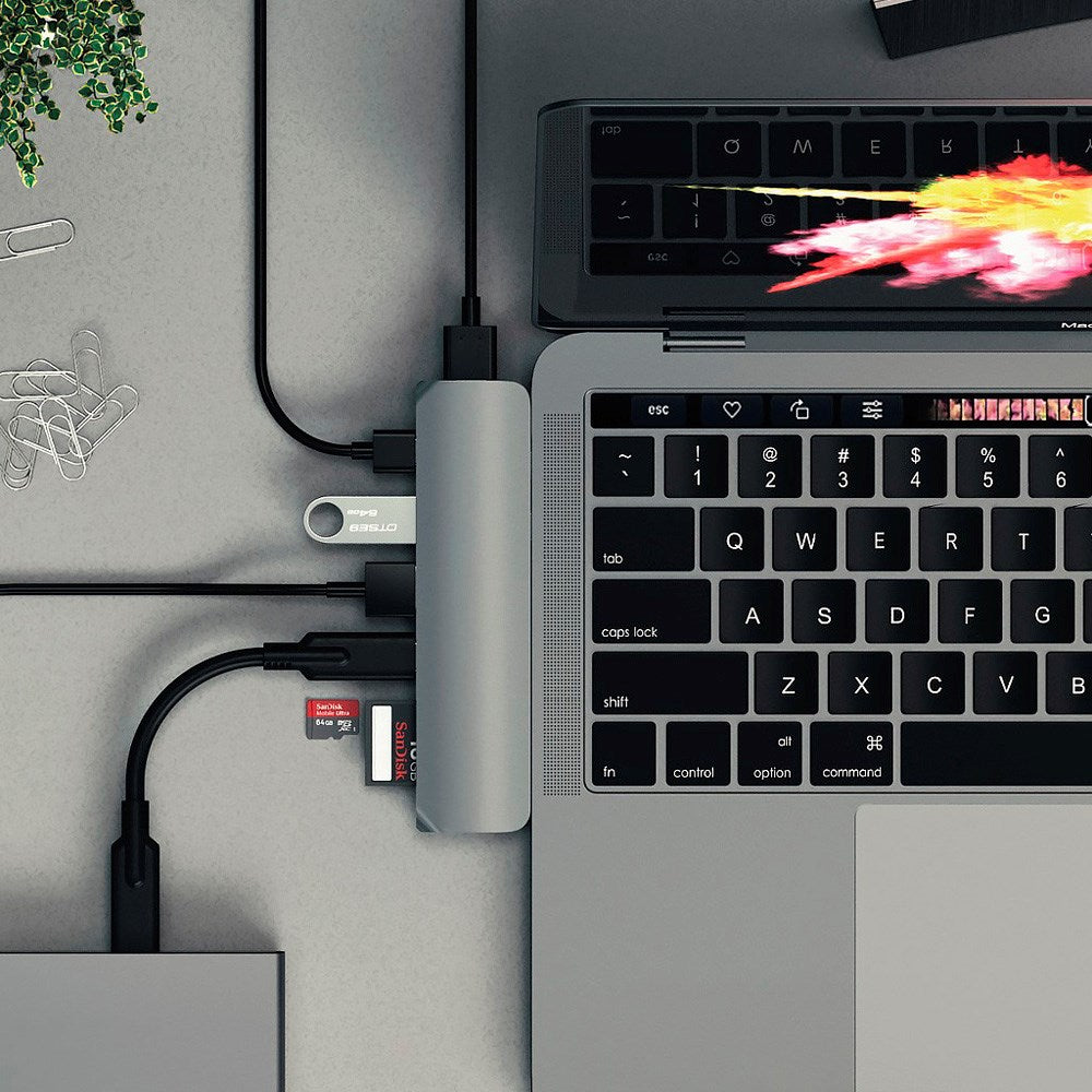 Satechi USB-C Hub 4K HDMI 85W - Sølv