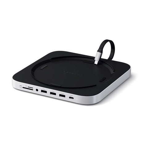 Satechi Hub Docking Station for Mac Mini & Mac Studio m. M.2 SSD - Sølv