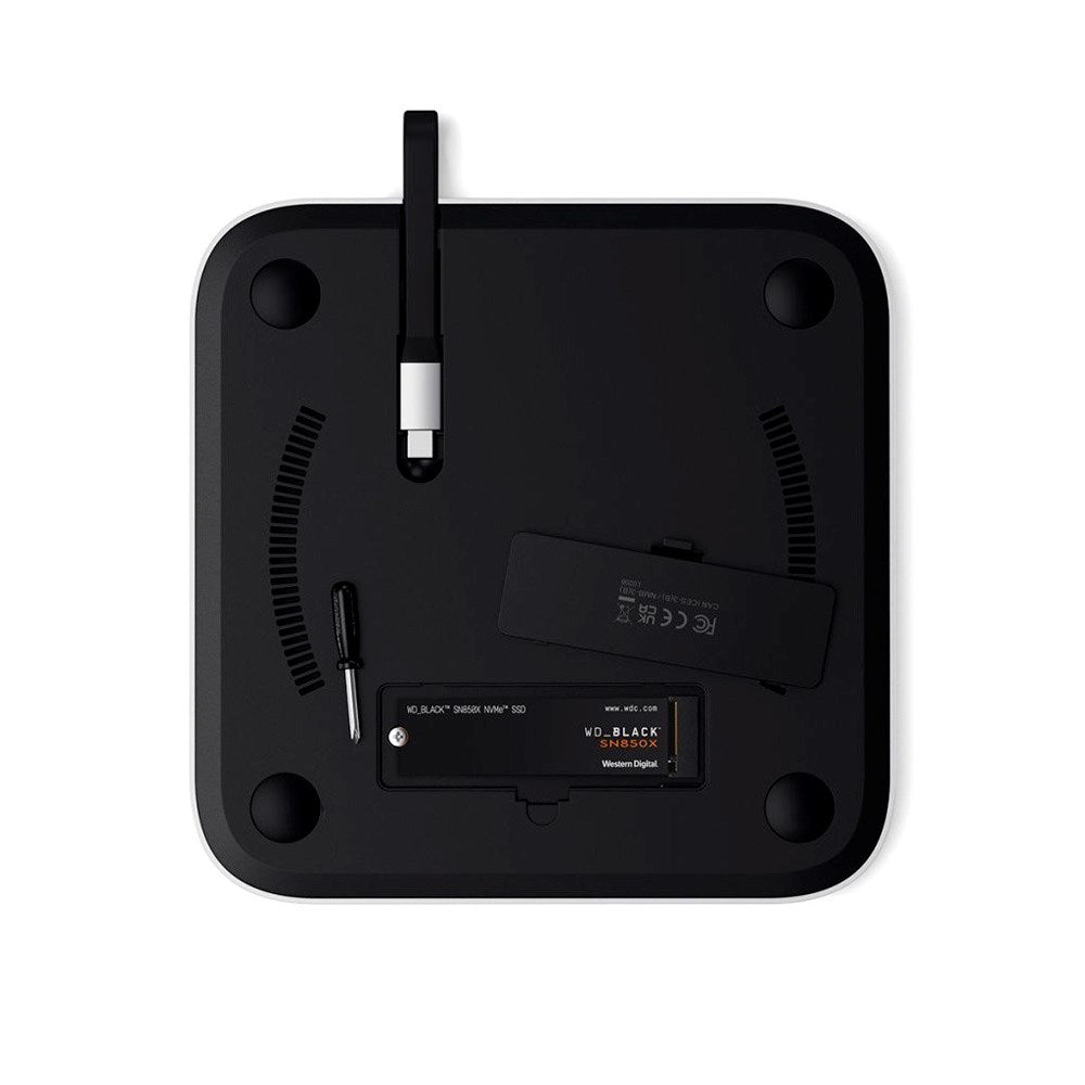 Satechi Hub Docking Station for Mac Mini & Mac Studio m. M.2 SSD - Sølv