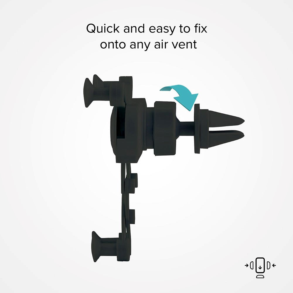 SBS Gravity Mobilholder til Bil - Max Mobil: 8,5 cm - Sort