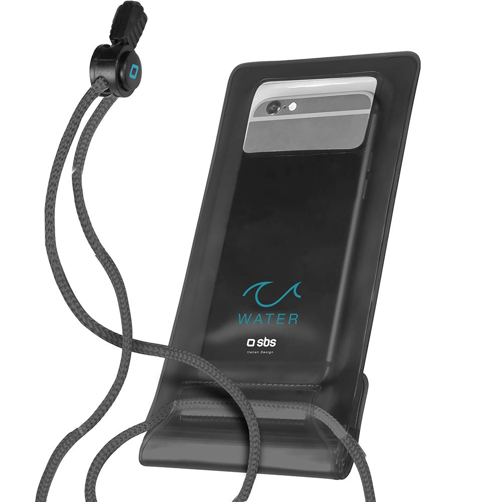 SBS Universal Vandafvisende Etui - (Maks. Mobilstørrelse: 161 x 78 mm) - Sort / Gennemsigtig