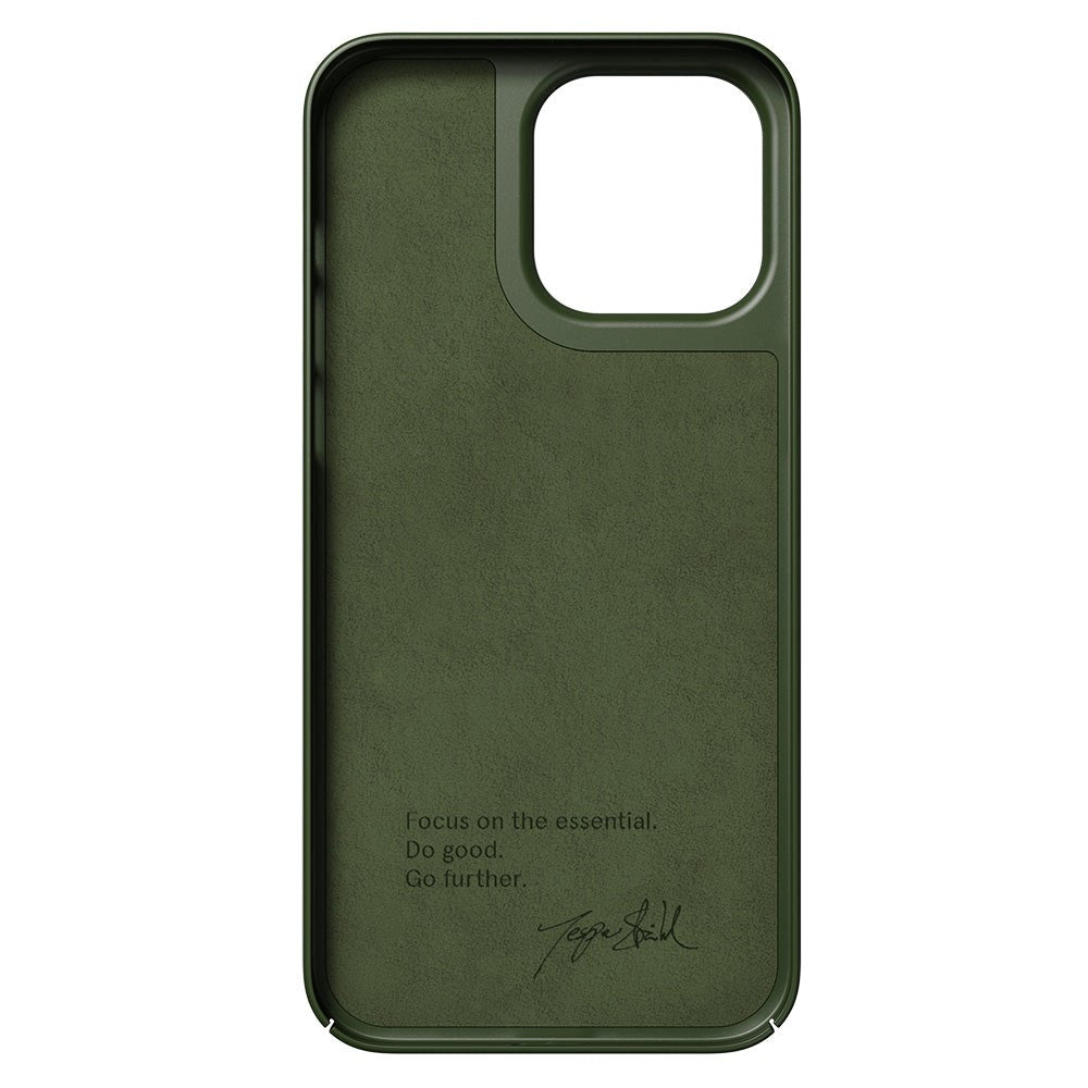 Nudient Thin Case iPhone 14 Pro Max Bagside Cover - MagSafe Kompatibel - Pine Green