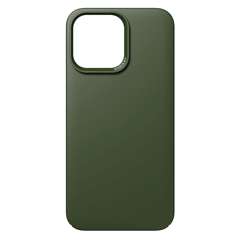 Nudient Thin Case iPhone 14 Pro Max Bagside Cover - MagSafe Kompatibel - Pine Green