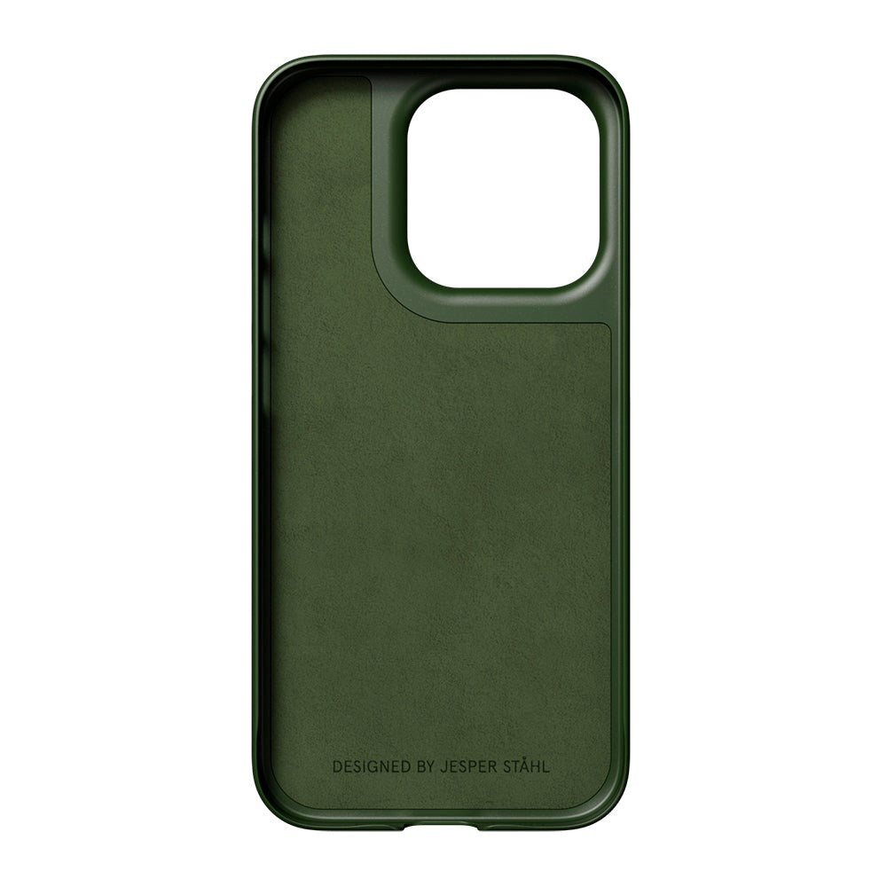 Nudient Thin Case iPhone 15 Pro Bagside Cover - MagSafe Kompatibel - Pine Green