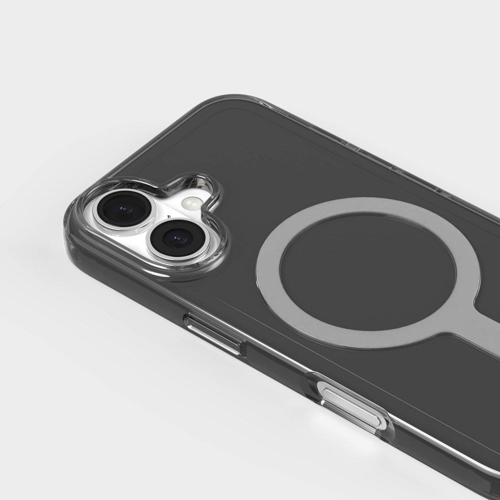 agood company iPhone 16 CLRPRTCT 100% Genbrugs Plastik Mobil Cover - Transparent / Tinted Black