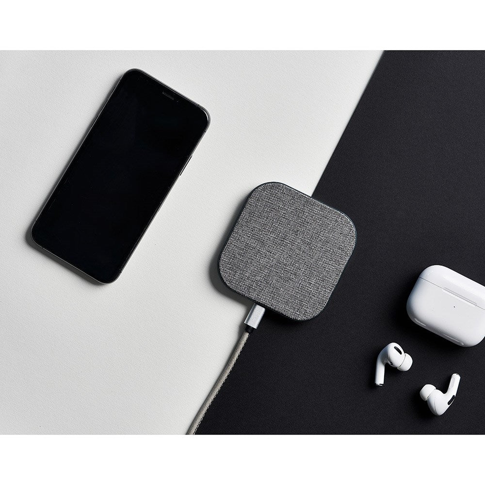 Upström Hämp 10W Qi Trådløs Oplader - Grå - (DEMO)