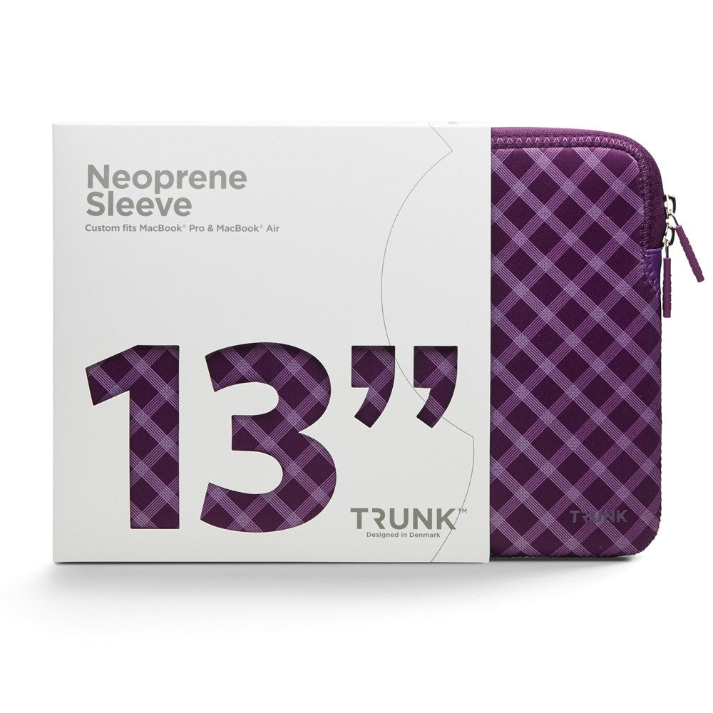 Trunk - Neoprene Sleeve - MacBook 13" (30.5 x 21.5 x 1.5 cm) - Medium Purple Tartan
