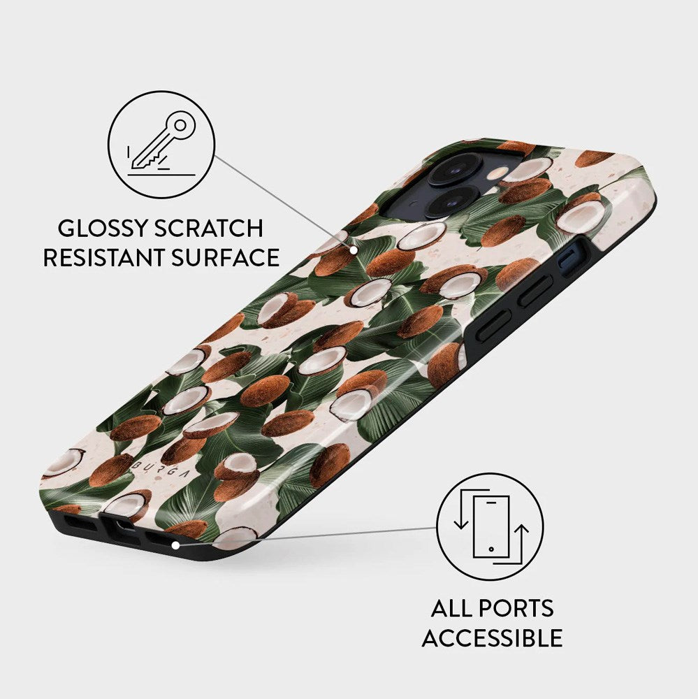 iPhone 13 Burga Tough Fashion Cover - Coconut Crush