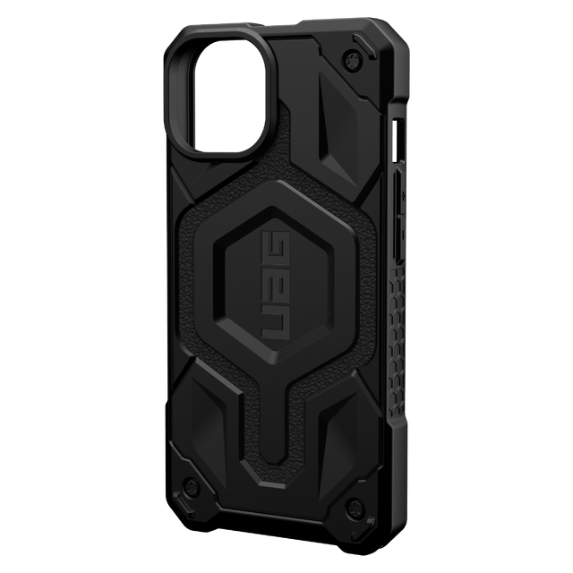 iPhone 14 / 13 UAG MONARCH Pro Series Bagside Cover - Læder - MagSafe Kompatibel - Sort