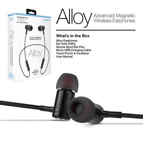 Naztech Alloy Trådløse In-Ear Høretelefoner Bluetooth - Sort