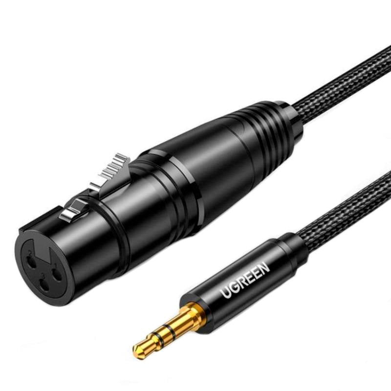 UGREEN XLR til 3.5mm Jack Kabel - 1m - Sort