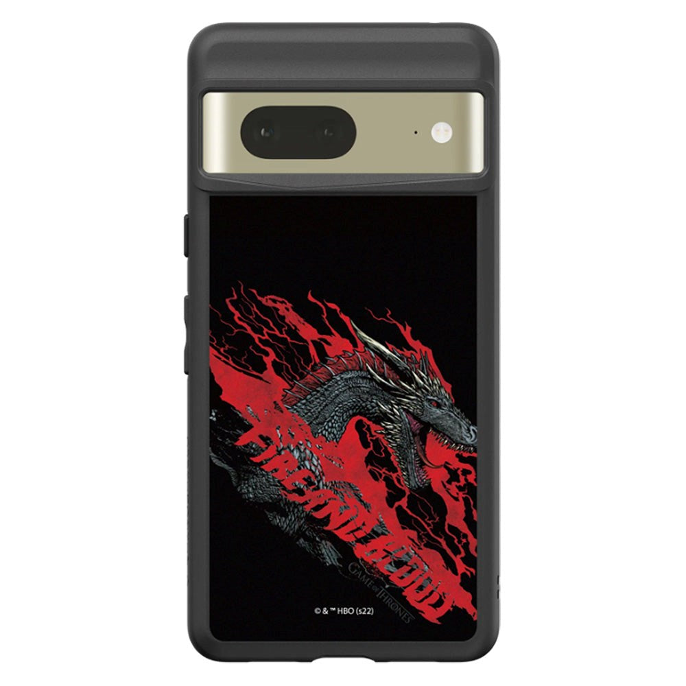 RhinoShield Google Pixel 7 SolidSuit Håndværker Cover m. Game of Thrones - Dragon Fire & Blood