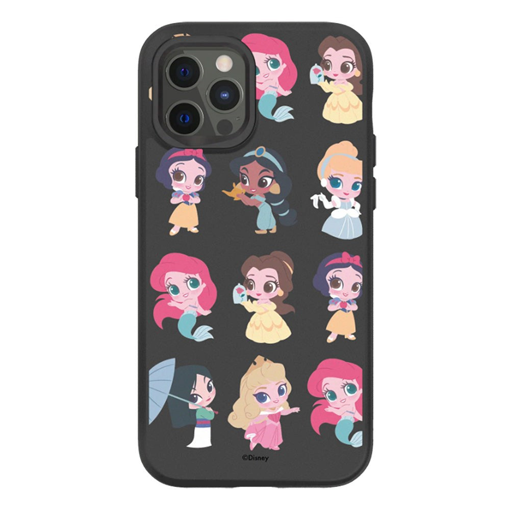RhinoShield iPhone 12 / 12 Pro SolidSuit Håndværker Cover m. Disney Princess - Chibi Style