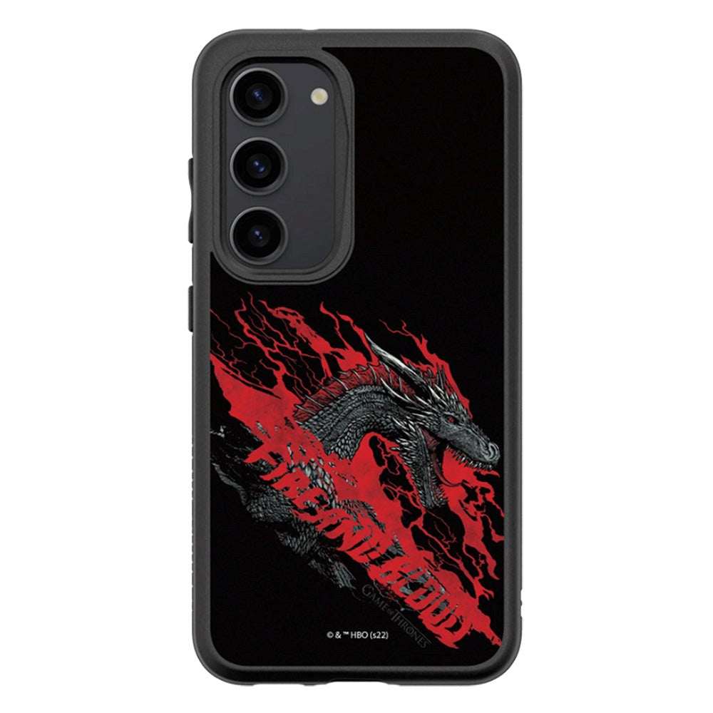 RhinoShield Samsung Galaxy S23 SolidSuit Håndværker Cover m. Game of Thrones - Dragon Fire & Blood