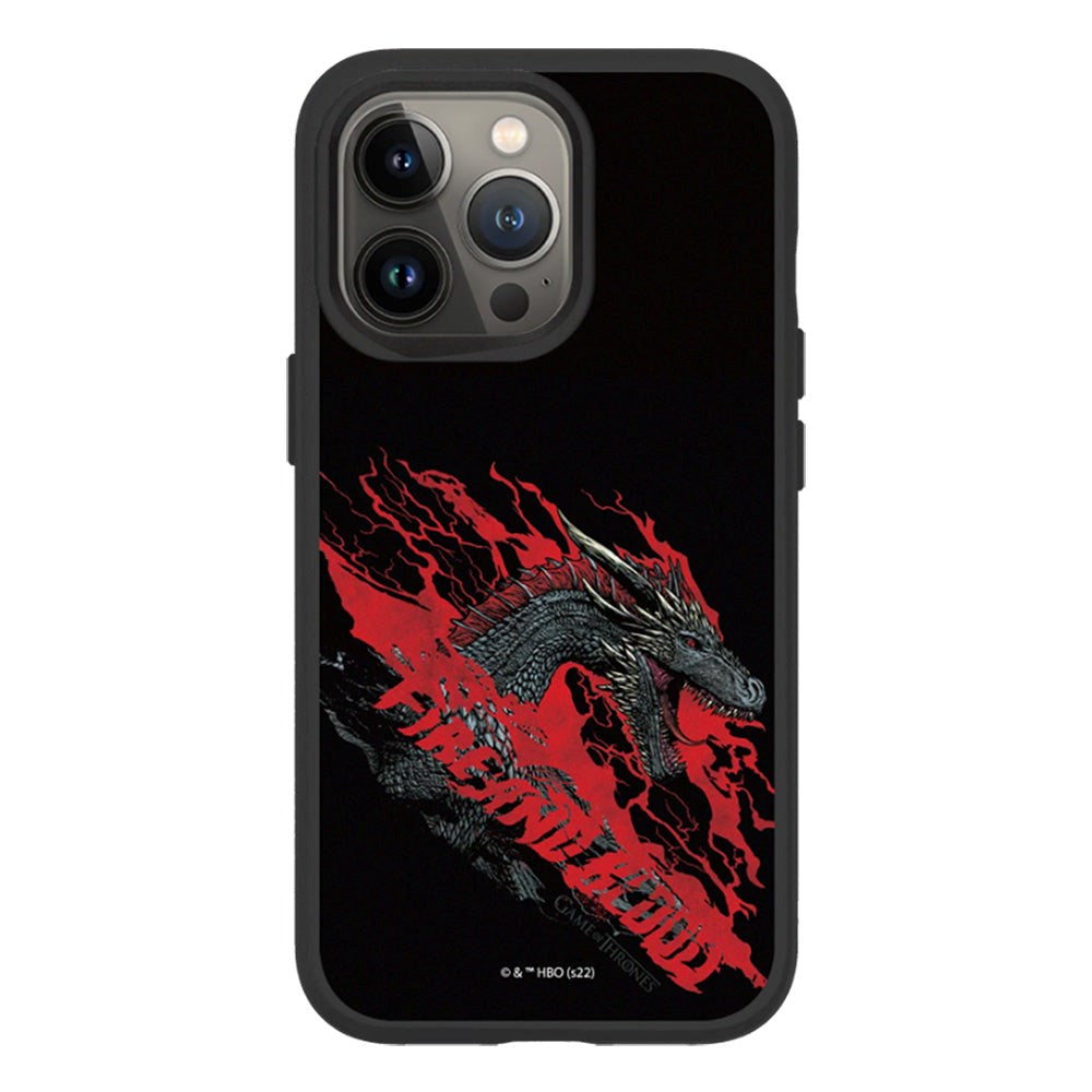 RhinoShield iPhone 13 Pro SolidSuit Håndværker Cover m. Game of Thrones - Dragon Fire & Blood