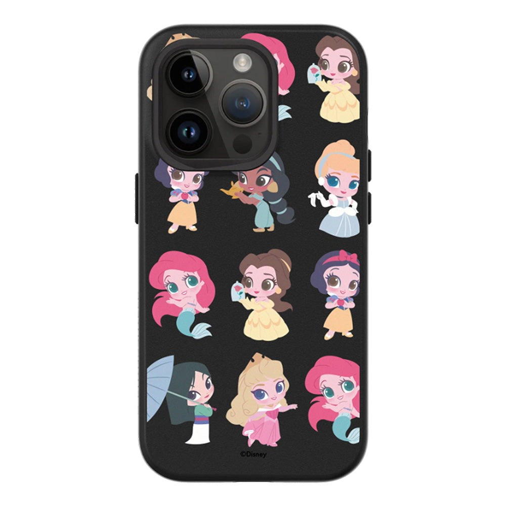 RhinoShield iPhone 14 Pro SolidSuit Håndværker Cover m. Disney Princess - Chibi Style