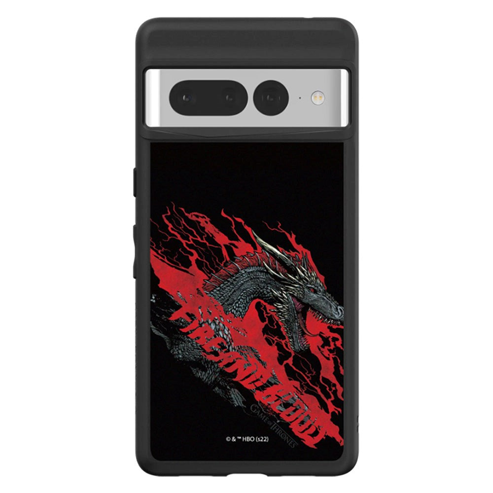 RhinoShield Google Pixel 7 Pro SolidSuit Håndværker Cover m. Game Of Thrones - Dragon Fire & Blood