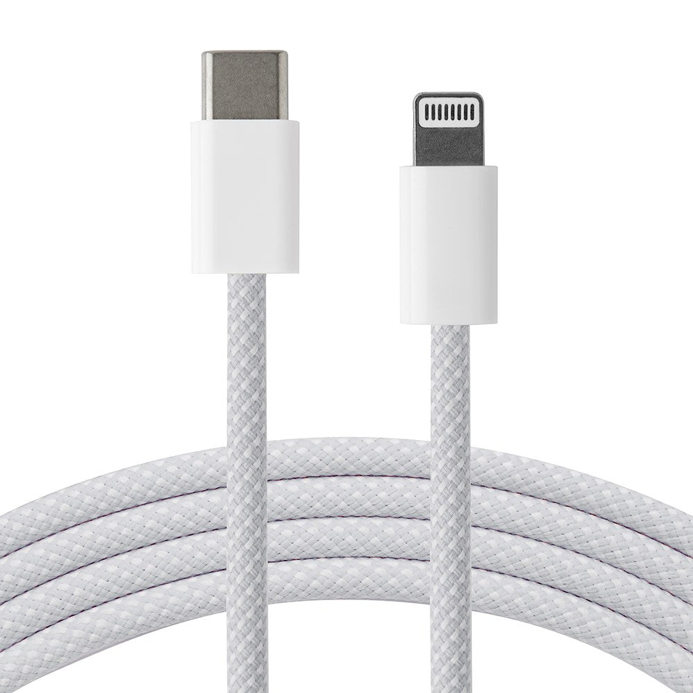 Xceed Braided USB-C til Lightning Kabel PD 60W - 1m - Hvid