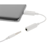 Deltaco USB-C Til AUX 3.5mm Adapter - Hvid