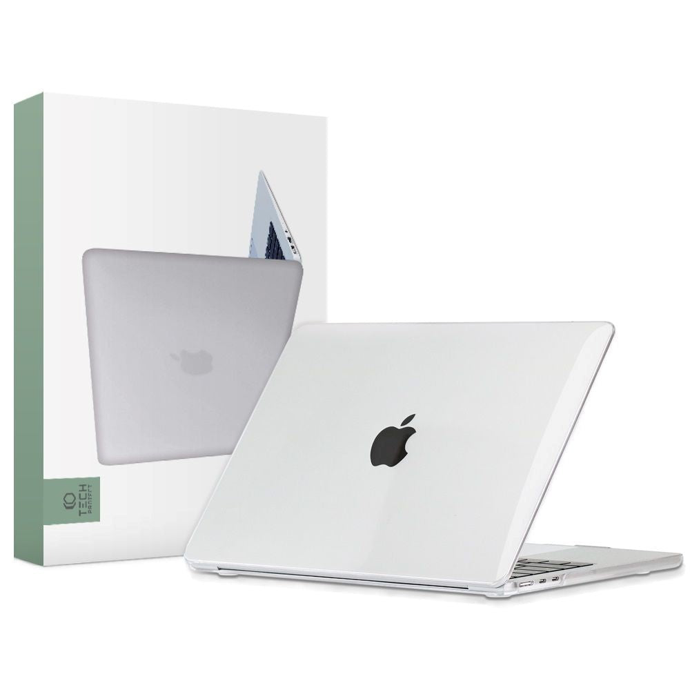 MacBook Air 13" M2/M3/M4 (2022-2025) - Tech-Protect Smartshell MacBook Case - Crystal Clear