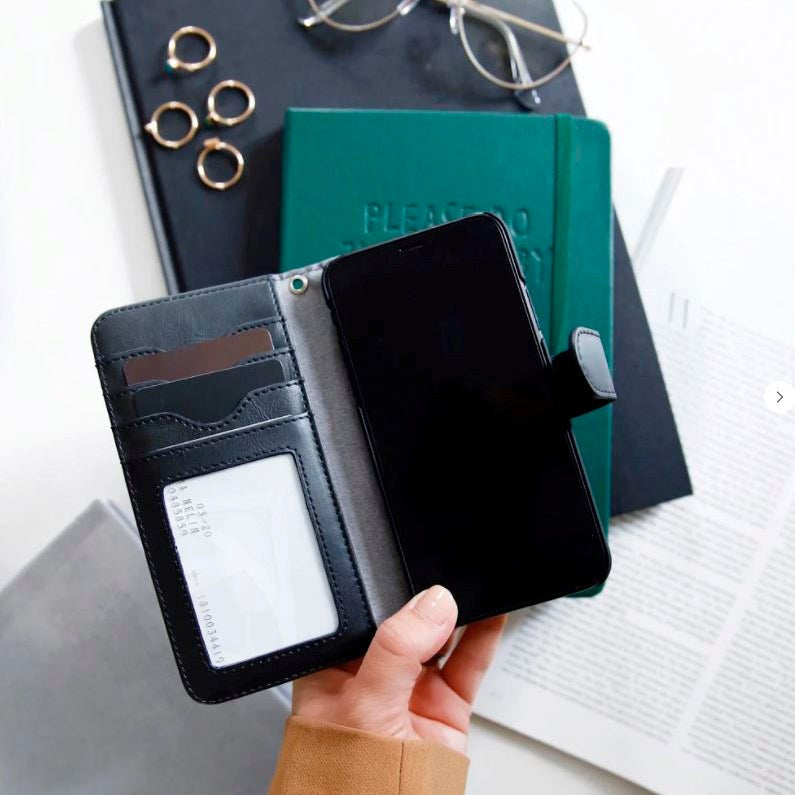 iDeal Of Sweden iPhone SE (2022/2020)/8/7 Magnet Wallet Cover - Sort