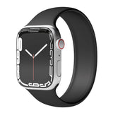 Vonmählen Apple Watch (38/40/SE/41/42mm) Solo Loop Large Silikone Rem - Sort