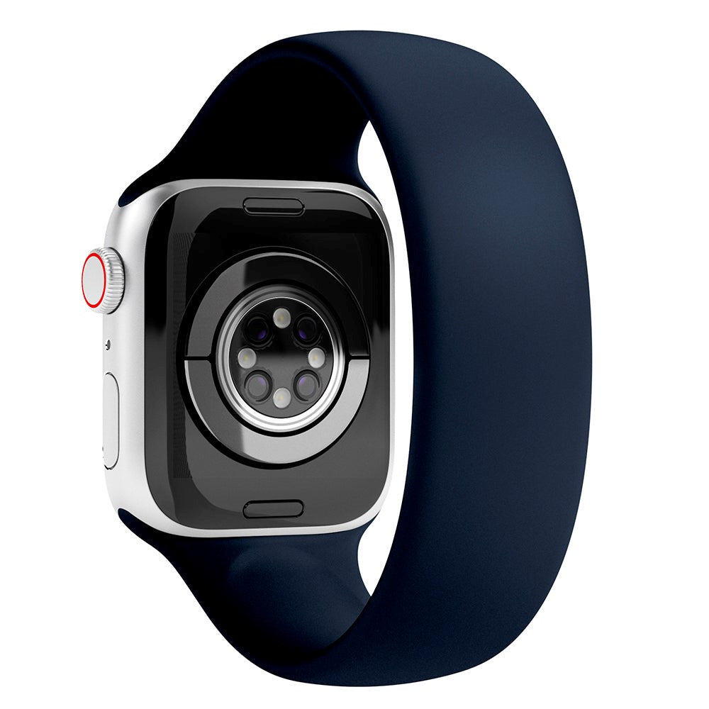 Vonmählen Apple Watch (38/40/SE/41/42mm) Solo Loop Large Silikone Rem - Blå