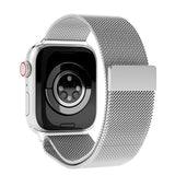 Vonmählen Apple Watch (38/40/SE/41/42mm) Milanese Rustfrit Stål Rem - Sølv