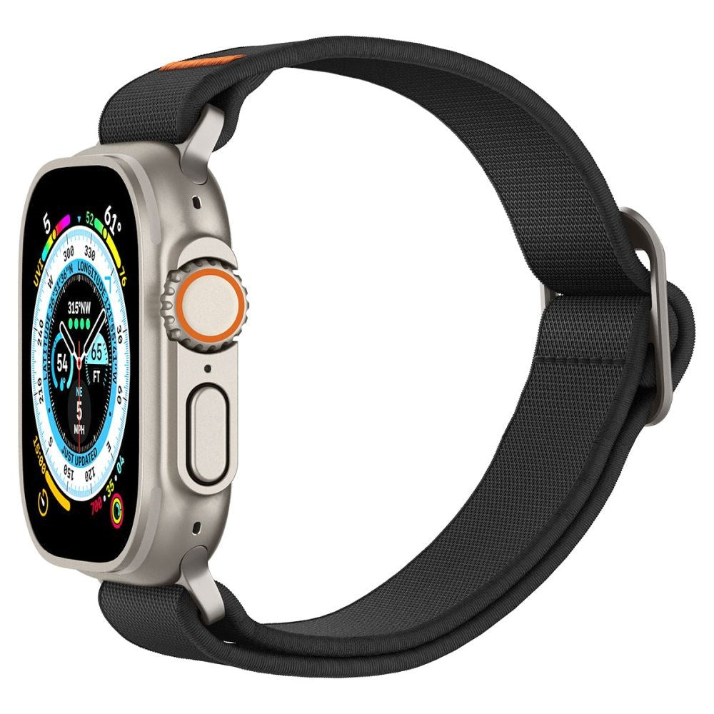Spigen Fit Lite Ultra Apple Watch (42/44/SE/45/46/49mm) Tekstil Rem - Sort