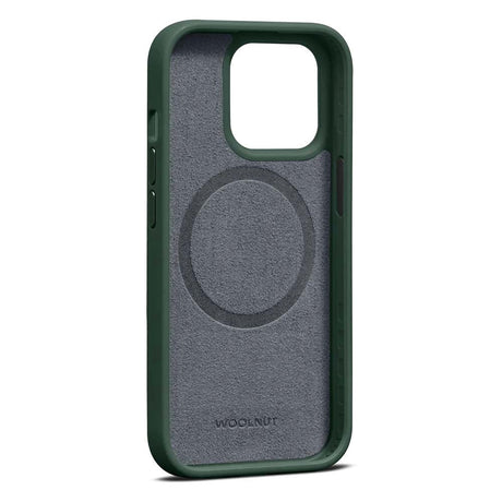 iPhone 15 Pro Max WOOLNUT Ægte Læder Mobil Cover - MagSafe Kompatibel - Grøn