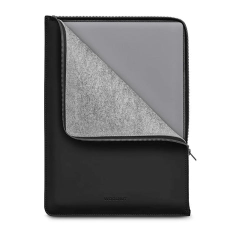 Woolnut Coated Folio PU Læder Sleeve Til MacBook / Laptop 16" (360 x 250mm) - Sort