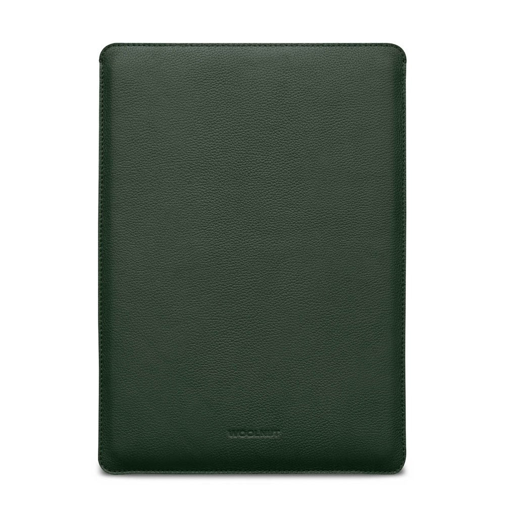 Woolnut Ægte Læder Sleeve til MacBook Pro 16" M4 / M3 / M2 / M1 (2024 - 2021) - 27.5 x 37.5 cm - Grøn