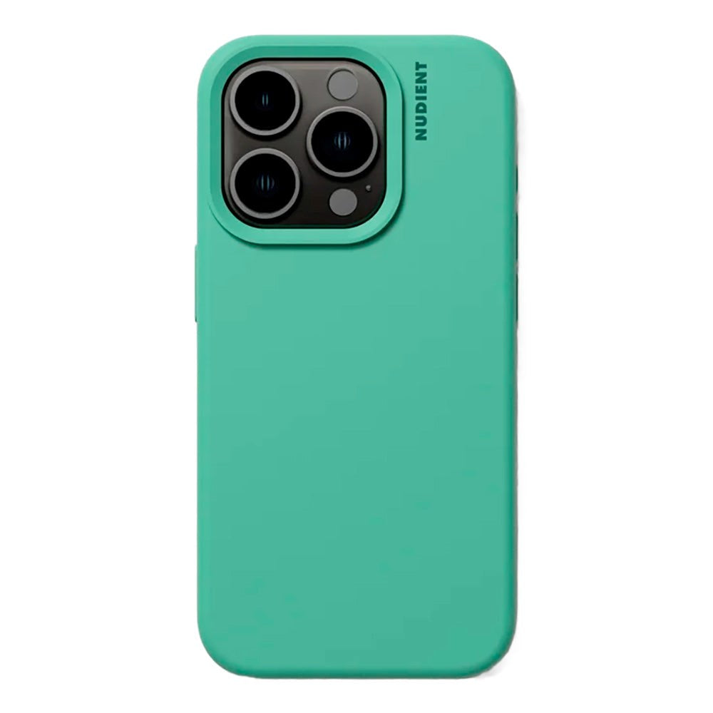 Nudient iPhone 15 Pro Base Silicone Mobil Cover - Mint Green
