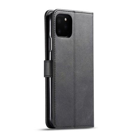 iPhone 11 Pro Max - Kunstlæder Flip Cover m. Kortholder & Ståfunktion - Sort