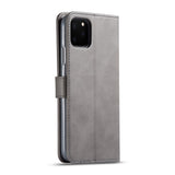 iPhone 11 Pro Max - Kunstlæder Flip Cover m. Kortholder & Ståfunktion - Grå